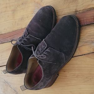 Grenson Wade mens chocolate brown suede shoes US sz 10 Quiet Luxury